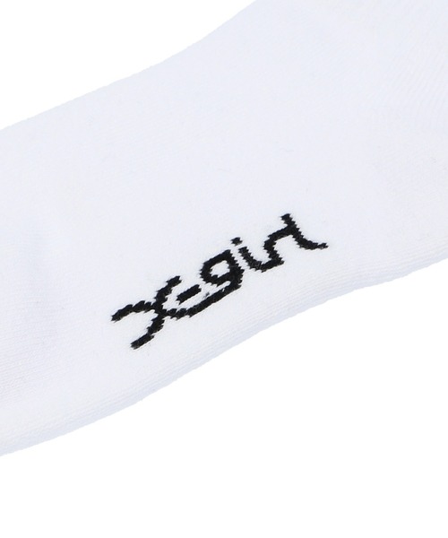 FACE EMBROIDERY RIB SOCKS（ソックス/靴下）｜X-girl（エックスガール