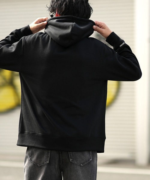 GERRY(ジェリー)の「【GERRY】別注 マウンテンロゴ 刺しゅう 裏起毛 パーカー(パーカー・メンズ・杢グレー/ブルーグレー/ネイビー/ブラック・LARGE/MEDIUM/X-LARGE)」の21枚目の写真