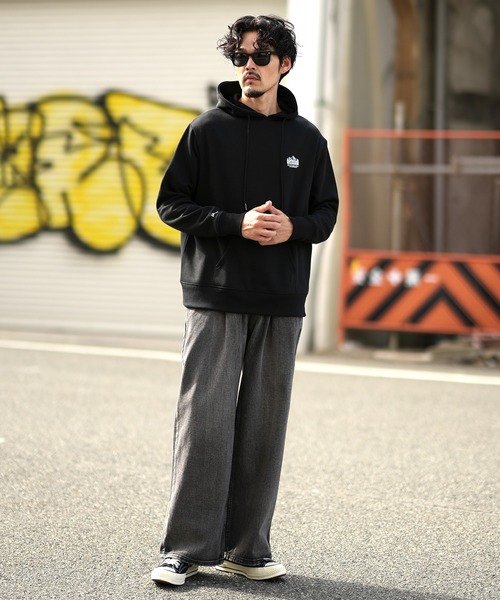 セール】【GERRY】別注 マウンテンロゴ 刺しゅう 裏起毛 パーカー