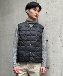【TAION】 V NECK BUTTON DOWNVEST Vネックボタンダウンベスト
