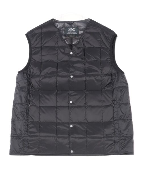 TAION（タイオン）の「【TAION】 V NECK BUTTON DOWNVEST Vネックボタンダウンベスト（ベスト・メンズ・ブラック/カーキ/チャコール/ベージュ/ネイビー/ライトグレー・1/2/3/4）」の21枚目の写真