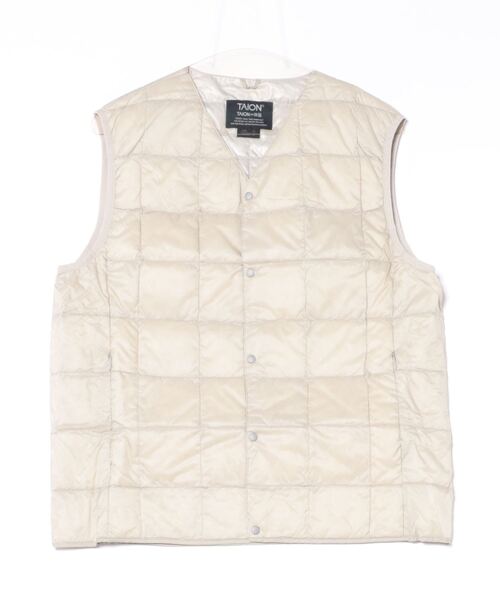 TAION（タイオン）の「【TAION】 V NECK BUTTON DOWNVEST Vネックボタンダウンベスト（ベスト・メンズ・ブラック/カーキ/チャコール/ベージュ/ネイビー/ライトグレー・1/2/3/4）」の22枚目の写真