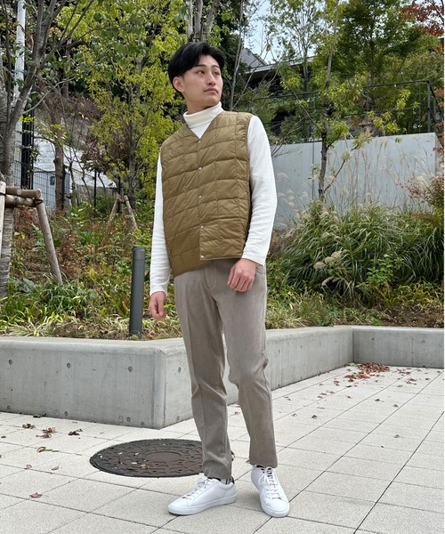 TAION（タイオン）の「【TAION】 V NECK BUTTON DOWNVEST Vネックボタンダウンベスト（ベスト・メンズ・ブラック/カーキ/チャコール/ベージュ/ネイビー/ライトグレー・1/2/3/4）」の11枚目の写真