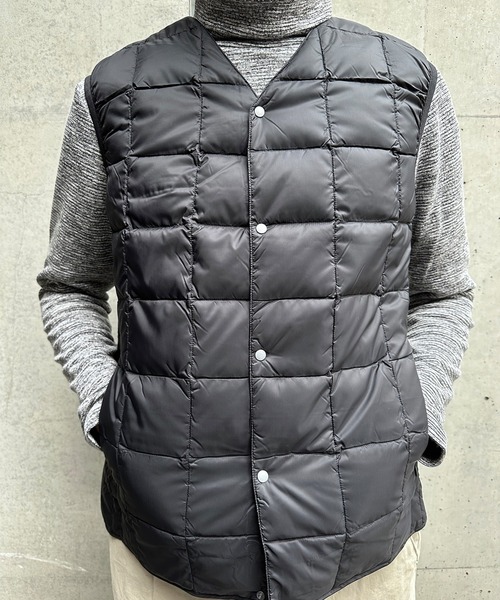 TAION（タイオン）の「【TAION】 V NECK BUTTON DOWNVEST Vネックボタンダウンベスト（ベスト・メンズ・ブラック/カーキ/チャコール/ベージュ/ネイビー/ライトグレー・1/2/3/4）」の17枚目の写真