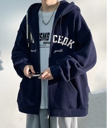 NEW GENTLEMAN（ニュージェントルマン）の「REONCEOK オーバーサイズ ジップアップ ビッグパーカー（パーカー・メンズ）」