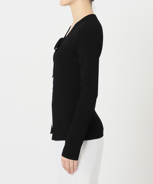 レースアップリブニット（ニット/セーター）｜NOBLE（ノーブル