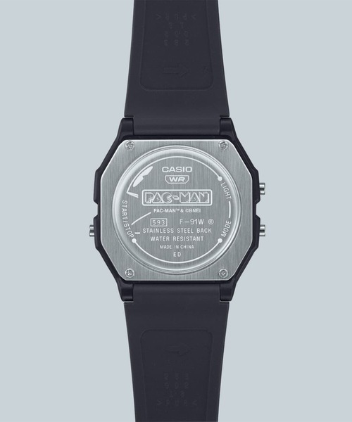 CASIO（カシオ）の「CASIO/カシオ 腕時計 CASIO CLASSIC "「パックマン」コラボレーションモデル" F-91WPC-1AJR（デジタル腕時計・メンズ・ブラック・FREE）」の2枚目の写真