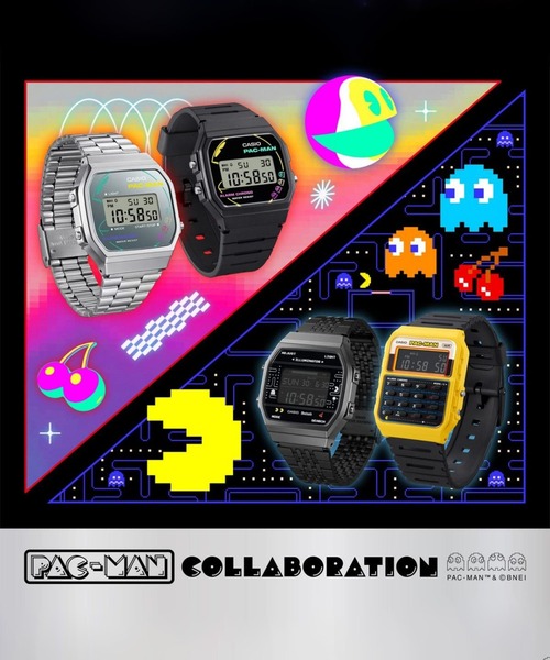 CASIO（カシオ）の「CASIO/カシオ 腕時計 CASIO CLASSIC "「パックマン」コラボレーションモデル" F-91WPC-1AJR（デジタル腕時計・メンズ・ブラック・FREE）」の6枚目の写真