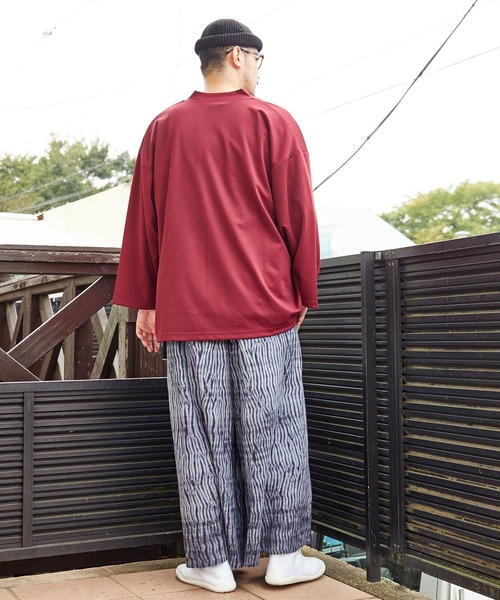 カヤ（カヤ）の「【カヤ】色ふメンズトップス（Tシャツ/カットソー・メンズ・スミクロ/エンジ/ベージュ・FREE）」の7枚目の写真