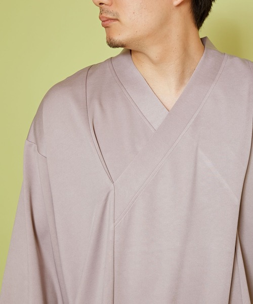 カヤ（カヤ）の「【カヤ】色ふメンズトップス（Tシャツ/カットソー・メンズ・スミクロ/エンジ/ベージュ・FREE）」の4枚目の写真