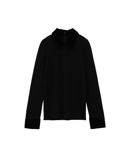 VELOR COLLAR KNIT TOPS（ニット/セーター）｜CLANE（クラネ）の