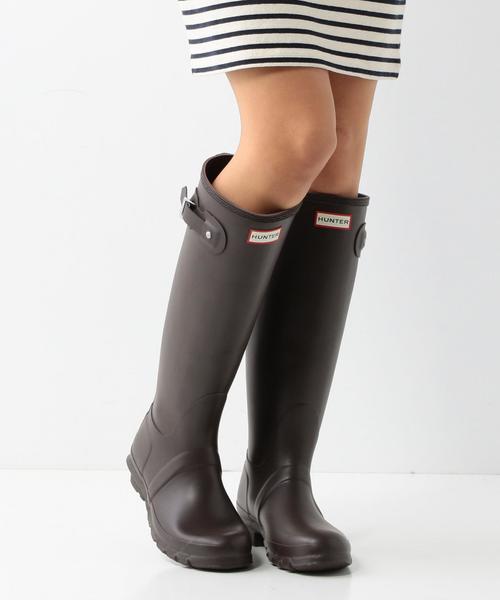 HUNTER（ハンター）の「ハンター/HUNTER ORIGINAL TALL（レインシューズ・レディース・ブラック/ダークブラウン・23cm/24cm/25cm）」の7枚目の写真