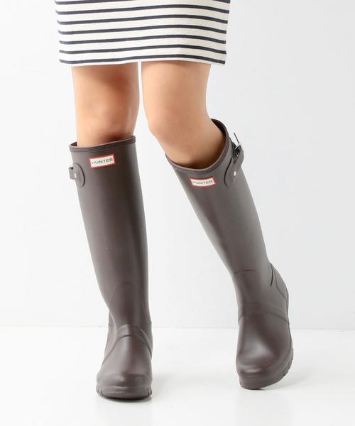 HUNTER（ハンター）の「ハンター/HUNTER ORIGINAL TALL（レインシューズ・レディース・ブラック/ダークブラウン・23cm/24cm/25cm）」の8枚目の写真