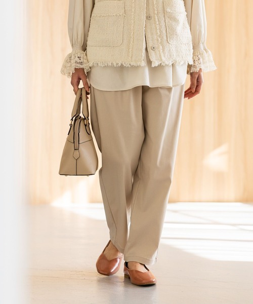 studio CLIP（スタディオクリップ）の「【みんなのリクエストパンツ】洗える楽ストレッチパンツ[プラス・トールサイズあり]《オケージョン2025》（その他パンツ・レディース・ネイビー/グレー/ブラック/ライトベージュ・SMALL/MEDIUM/LARGE/X-LARGE/XX-LARGE/XXX-LARGE/TF）」の15枚目の写真