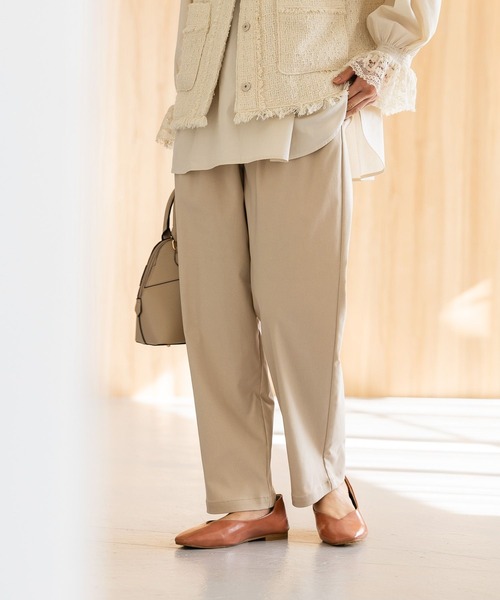 studio CLIP（スタディオクリップ）の「【みんなのリクエストパンツ】洗える楽ストレッチパンツ[プラス・トールサイズあり]《オケージョン2025》（その他パンツ・レディース・ネイビー/グレー/ブラック/ライトベージュ・SMALL/MEDIUM/LARGE/X-LARGE/XX-LARGE/XXX-LARGE/TF）」の14枚目の写真