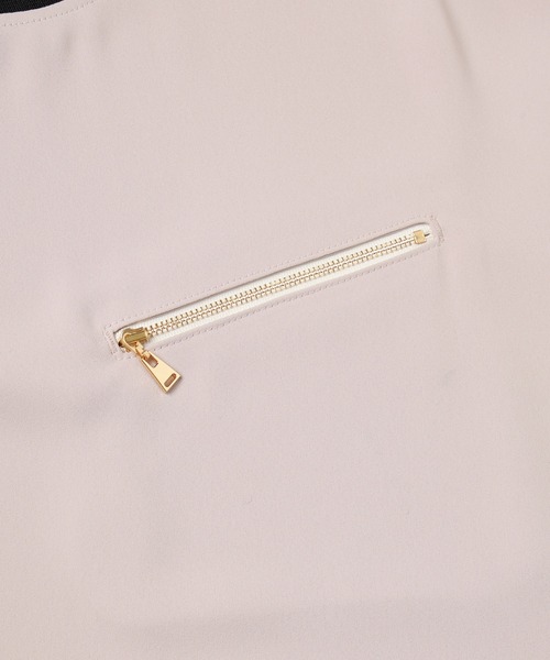 CULLNI（クルニ）の「Double Satin Bi Color Pullover（Tシャツ/カットソー・メンズ・グレイッシュベージュ/ブラック×ブラック/ネイビー/ホワイト/ブラック×ホワイト・0/1/2）」の17枚目の写真