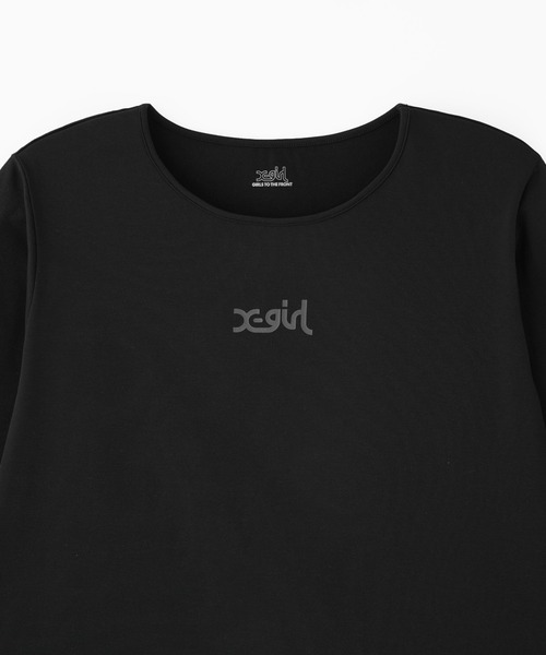 tシャツ X-GIRL/エックスガール 水陸両用 UVケア ロンT 155251013004 レディース X-GIRL/エックスガール 水陸両用 UVケア ロンT 155251013004（T