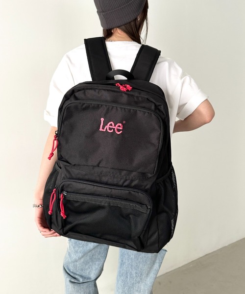 Lee/リー 9ポケット 多機能 ポケット 撥水 BIGデイパック/推し カラー