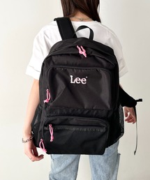 Lee/リー 9ポケット 多機能 ポケット 撥水 BIGデイパック/推し カラー/大容量 約33.9リットル/バックパック リュック/スクール ロゴ刺繍