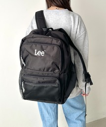 Lee/リー 9ポケット 多機能 ポケット 撥水 BIGデイパック/推し カラー/大容量 約33.9リットル/バックパック リュック/スクール ロゴ刺繍