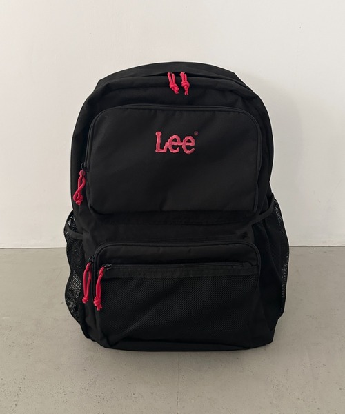 Lee(リー)の「Lee/リー 9ポケット 多機能 ポケット 撥水 BIGデイパック/推し カラー/大容量 約33.9リットル/バックパック リュック/スクール ロゴ刺繍(バックパック/リュック・レディース・レッド/ピンク/シルバー/ブルー/ブラック・FREE)」の14枚目の写真