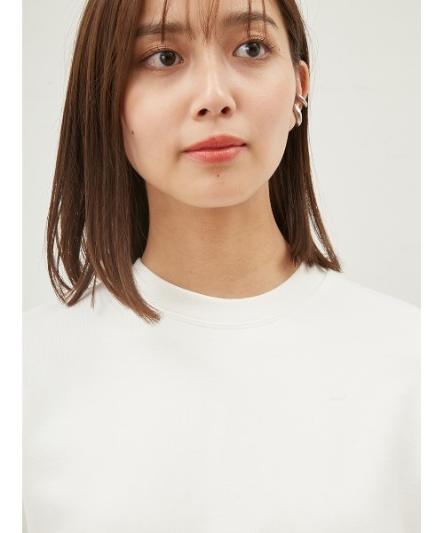 Mila Owen(ミラオーウェン)の「フラットシーマオーバーサイズトレーナー【手洗い可能】(Tシャツ/カットソー・レディース・ピンク/ホワイト/ベージュ・FREE)」の10枚目の写真