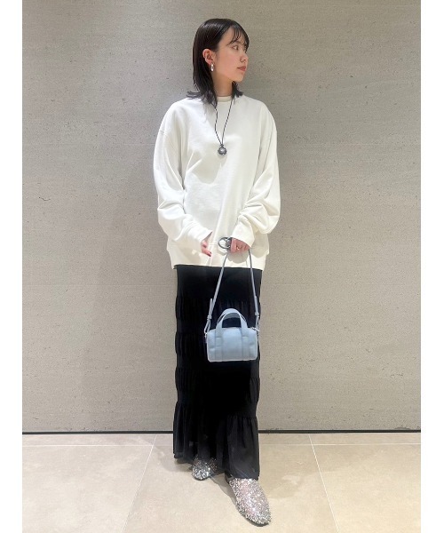 Mila Owen(ミラオーウェン)の「フラットシーマオーバーサイズトレーナー【手洗い可能】(Tシャツ/カットソー・レディース・ピンク/ホワイト/ベージュ・FREE)」の16枚目の写真