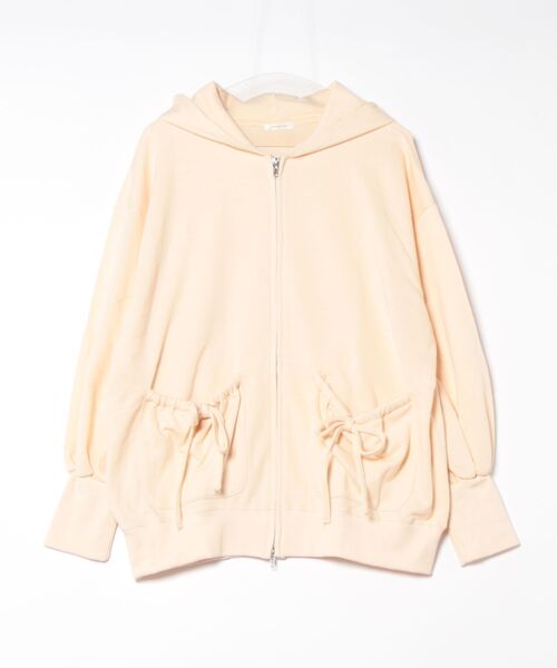 apres jour clair(アプレジュールクレア)の「【apres jour clair】リボンポケットパーカー【ZOZOTOWN限定アイテム】(パーカー・レディース・杢グレー/アイボリー・X-LARGE/フリー)」の14枚目の写真