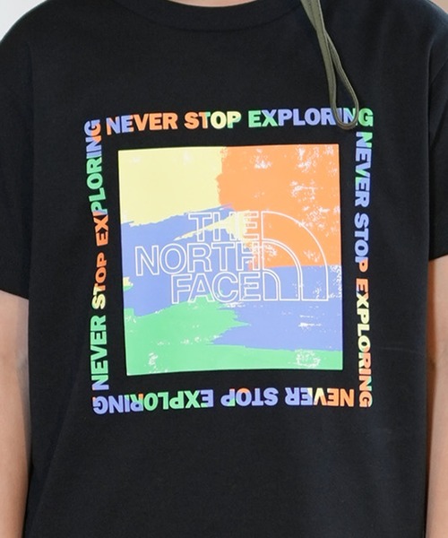 THE NORTH FACE(ザノースフェイス)の「THE NORTH FACE/ザ・ノース・フェイス S/S GETMOTED GRP T キッズ Tシャツ NTJ32575(Tシャツ/カットソー・キッズ・ブラック/オフホワイト・130cm/140cm/150cm/160cm)」の14枚目の写真