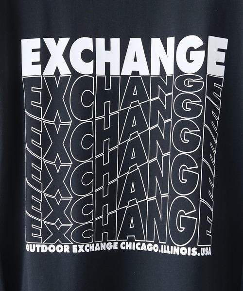 OUTDOOR EXCHANGE(アウトドアエクスチェンジ)の「【OUTDOOR EXCHANGE/アウトドアエクスチェンジ】ウェーブプリントクルーネックロンT オーバーサイズ(Tシャツ/カットソー・メンズ・ホワイト/ブラック・MEDIUM/LARGE)」の15枚目の写真