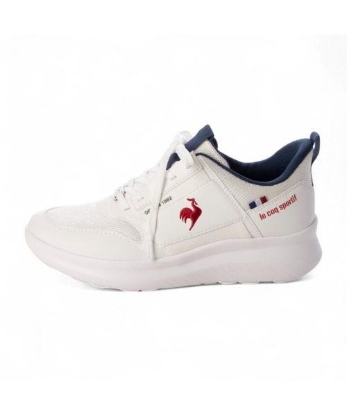 le coq sportif(ルコックスポルティフ)の「メッシュスリッポンスニーカー(LCS マルヌ)(スリッポン・レディース・ベージュ/ブラック/ネイビー×ホワイト/レッド系その他・22.5cm/23cm/23.5cm/24cm/24.5cm)」の20枚目の写真
