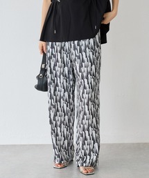 LAVEANGE | 幾何柄 麻調合繊イージーパンツ(その他パンツ)