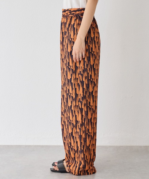 その他 tiezo セール】幾何柄 麻調合繊イージーパンツ（その他パンツ）｜LAVEANGE