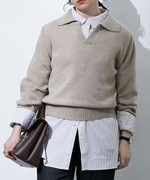 TTOL（トール）の「スキッパーニットトップス（ニット/セーター）」