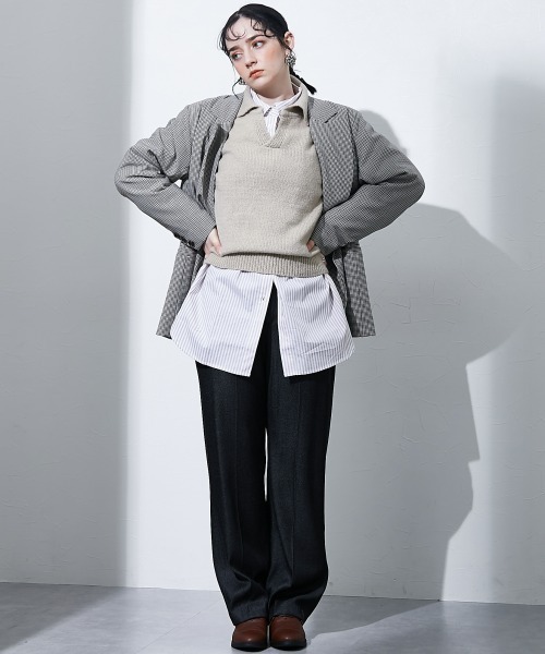 TTOL（トール）の「スキッパーニットトップス（ニット/セーター・レディース・ベージュ・M）」の3枚目の写真