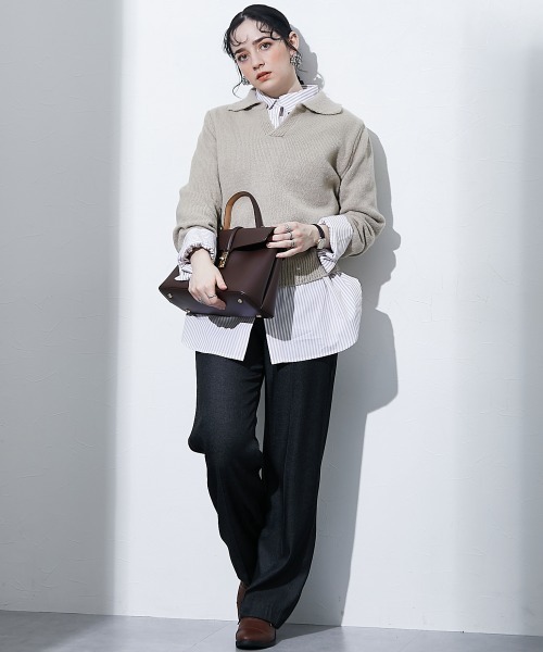 TTOL（トール）の「スキッパーニットトップス（ニット/セーター・レディース・ベージュ・M）」の17枚目の写真