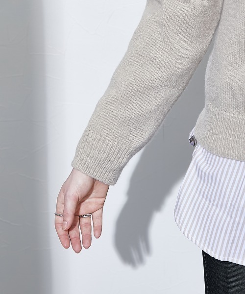 TTOL（トール）の「スキッパーニットトップス（ニット/セーター・レディース・ベージュ・M）」の5枚目の写真