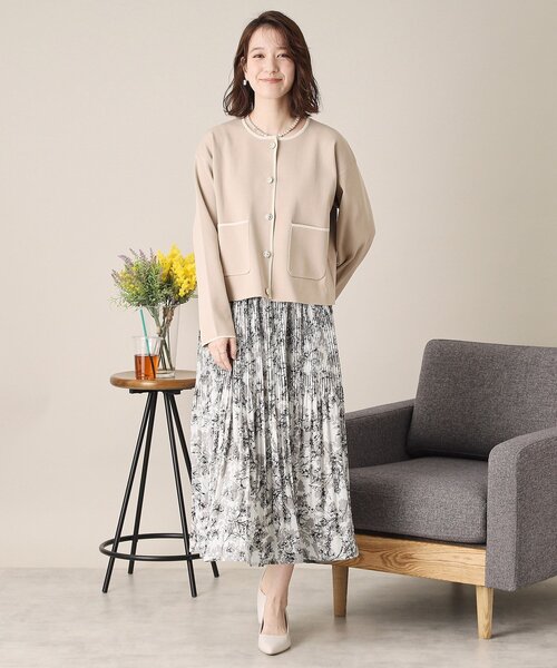 ITS'DEMO(イッツデモ)の「【通勤/手洗い可/ウエスト総ゴム】花柄プリーツスカート(スカート・レディース・ピンク系その他/グリーン系1/ホワイト系3・00)」の14枚目の写真