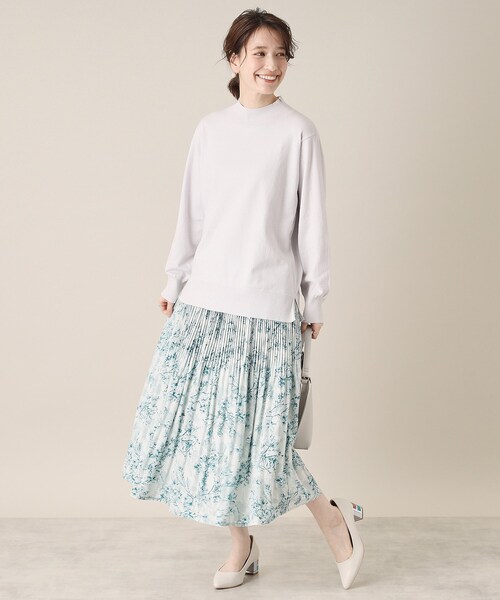 ITS'DEMO(イッツデモ)の「【通勤/手洗い可/ウエスト総ゴム】花柄プリーツスカート(スカート・レディース・ピンク系その他/グリーン系1/ホワイト系3・00)」の17枚目の写真
