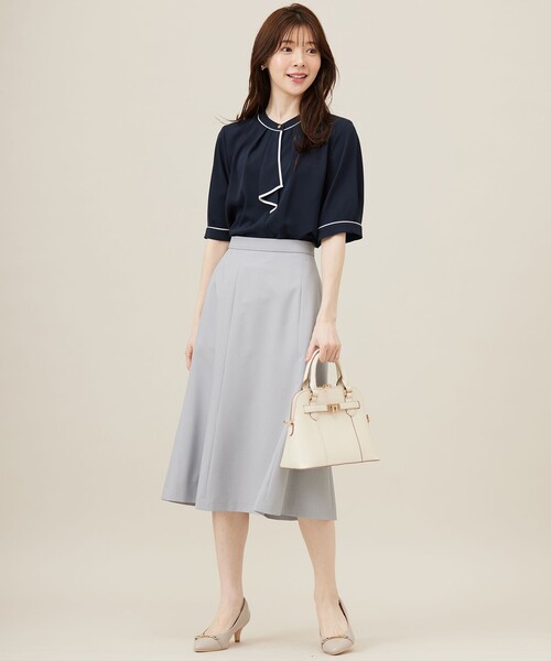 ANY SIS(エニィスィス)の「【洗える】バイカラーラッフルボウ ブラウス(シャツ/ブラウス・レディース・ネイビー系/スカイブルー系/ピンク系/アイボリー系5・2)」の22枚目の写真