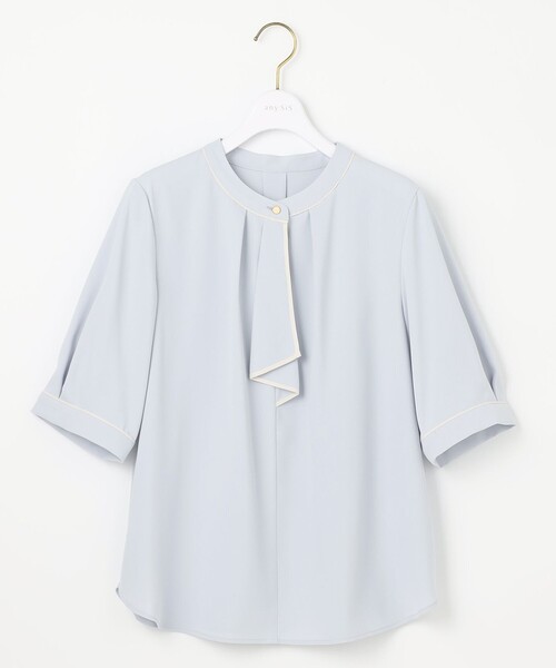 ANY SIS(エニィスィス)の「【洗える】バイカラーラッフルボウ ブラウス(シャツ/ブラウス・レディース・ネイビー系/スカイブルー系/ピンク系/アイボリー系5・2)」の17枚目の写真