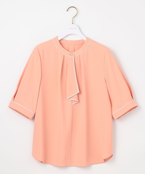 ANY SIS(エニィスィス)の「【洗える】バイカラーラッフルボウ ブラウス(シャツ/ブラウス・レディース・ネイビー系/スカイブルー系/ピンク系/アイボリー系5・2)」の16枚目の写真