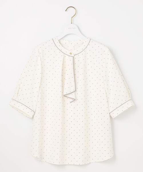 ANY SIS(エニィスィス)の「【洗える】バイカラーラッフルボウ ブラウス(シャツ/ブラウス・レディース・ネイビー系/スカイブルー系/ピンク系/アイボリー系5・2)」の14枚目の写真