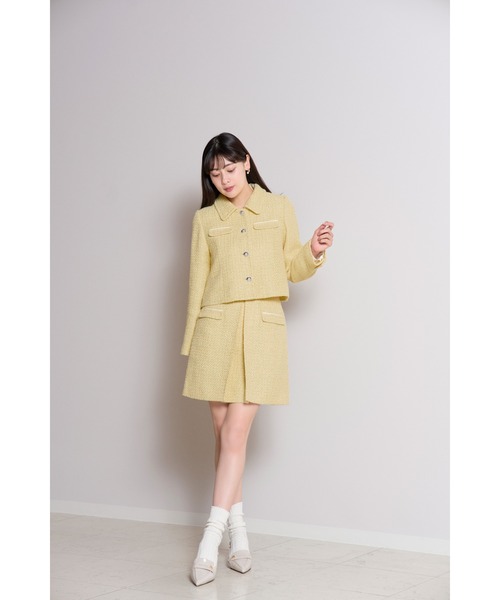 Shimmer Tweed Skirt（スカート）｜Her lip to（ハーリップトゥー）の