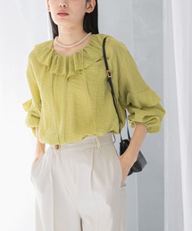 URBAN RESEARCH ROSSO WOMEN | 楊柳フリルブラウス(シャツ/ブラウス)