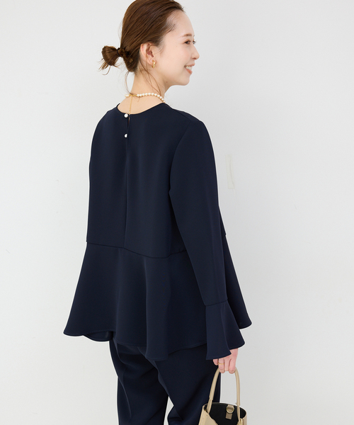 SLOBE IENA - aiさま◯SLOBE IENA ブラウス&amp;ルプリアージガンメタルM セール】《WEB・一部店舗限定》ペプラムブラウス（シャツ