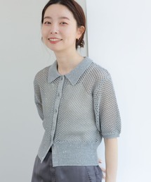 LEPSIM | スパンコールポロニット　132266(ポロシャツ)