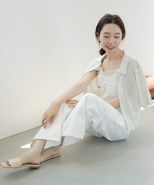 LEPSIM(レプシィム)の「スパンコールポロニット 132266(ポロシャツ・レディース・オフホワイト/グレー・FREE)」の10枚目の写真