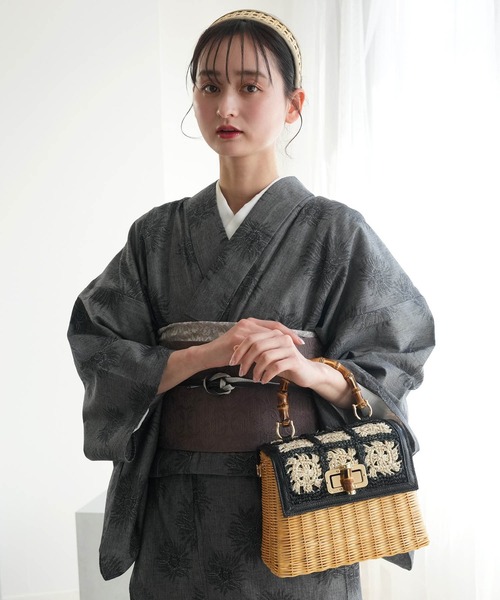 新品⭐︎utatane 日本製 ゴブラン織 パールハンドル がま口 ハンドバッグ 2023.2.3 ⁡ 【 JUNYA WATANABE 】#junyawatanabe キップガラス