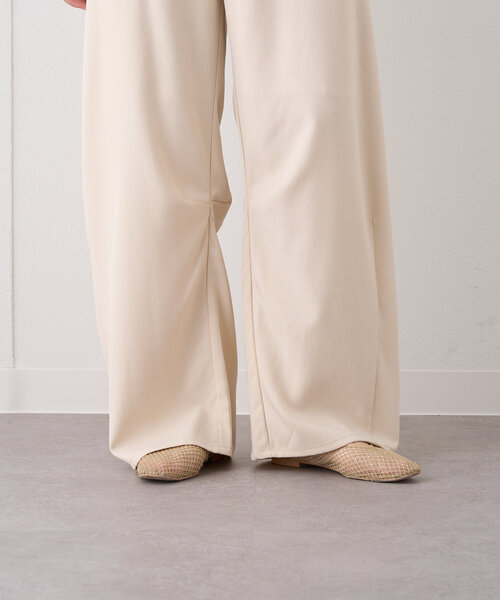 mystic(ミスティック)の「カーブスラックス3(スラックス・レディース・アイボリー/ブラック/チャコールグレー/ピンク・0/1/2)」の13枚目の写真